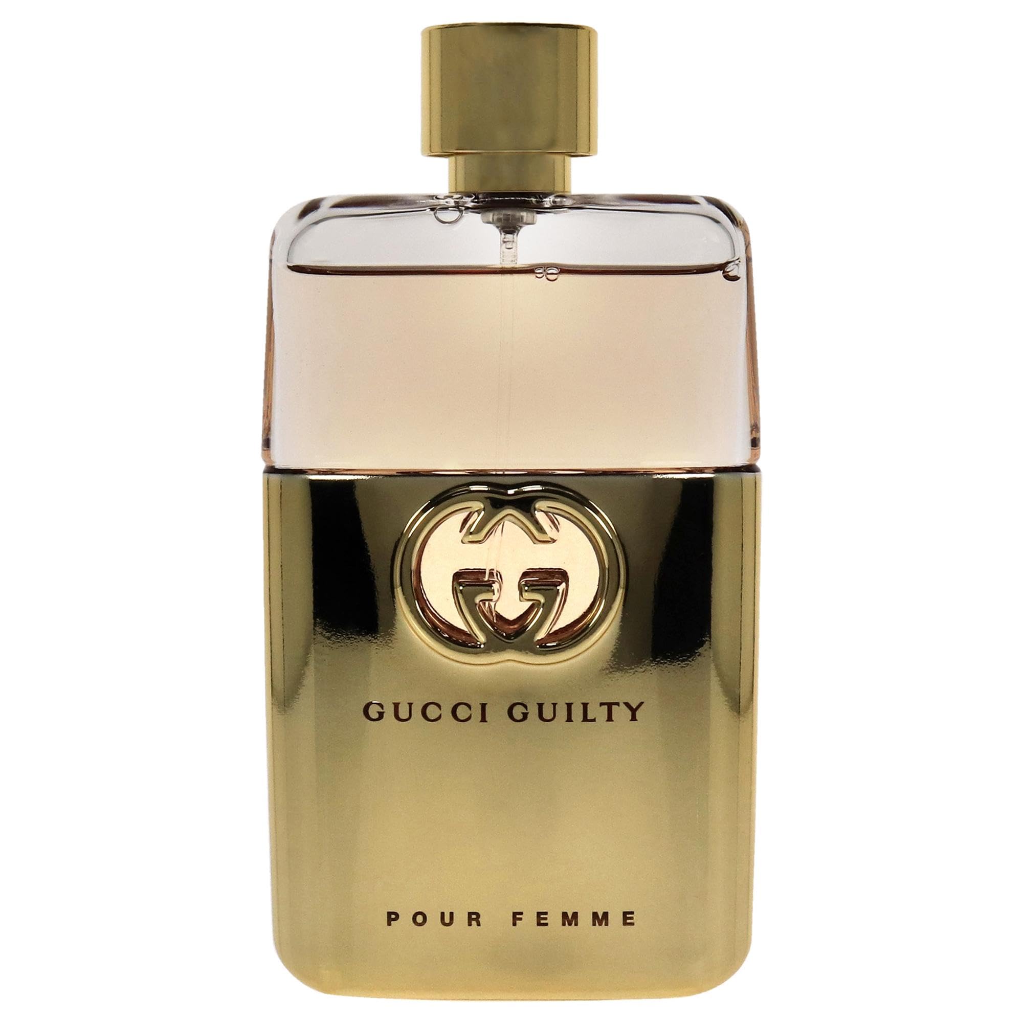 Gucci Guilty Pour Femme cap close-up showing premium detailing