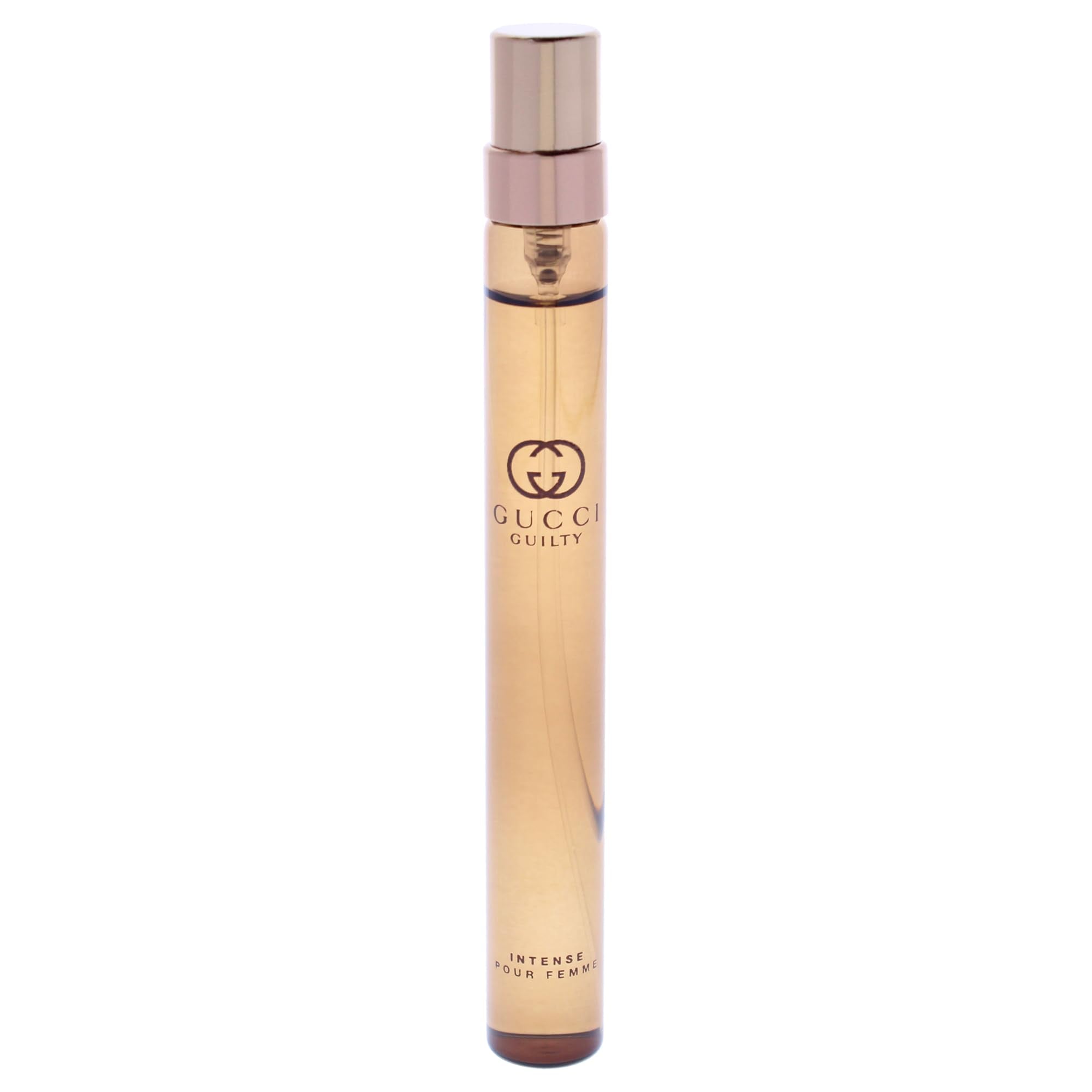 Gucci Guilty Pour Femme Intense travel spray close-up for testing and on-the-go scent