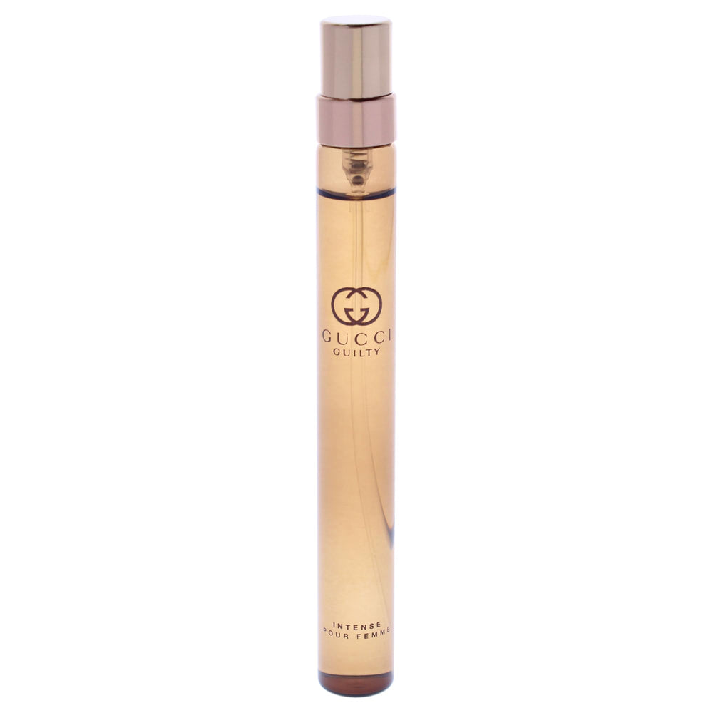 Gucci Guilty Pour Femme Intense travel spray close-up for testing and on-the-go scent