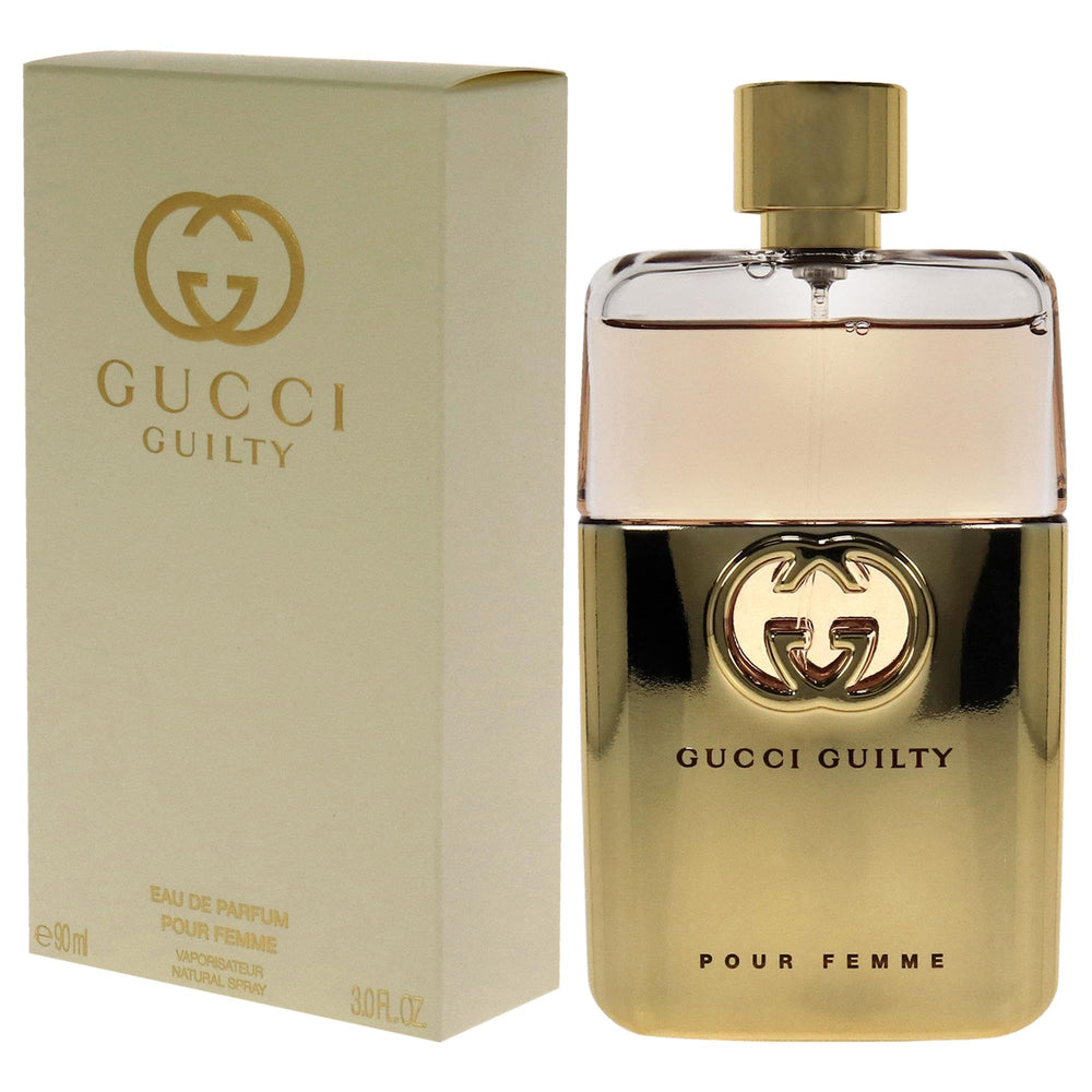 Gucci Guilty Pour Femme spray application for on-the-go refresh