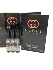 Gucci Guilty travel set, contains three mini fragrances.