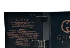 Gucci Guilty packaging and vials, easy to store in bag.