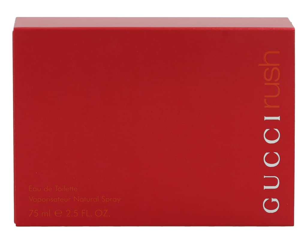 Gucci Rush for Women bottle back label emphasizes authenticity and sourcing details