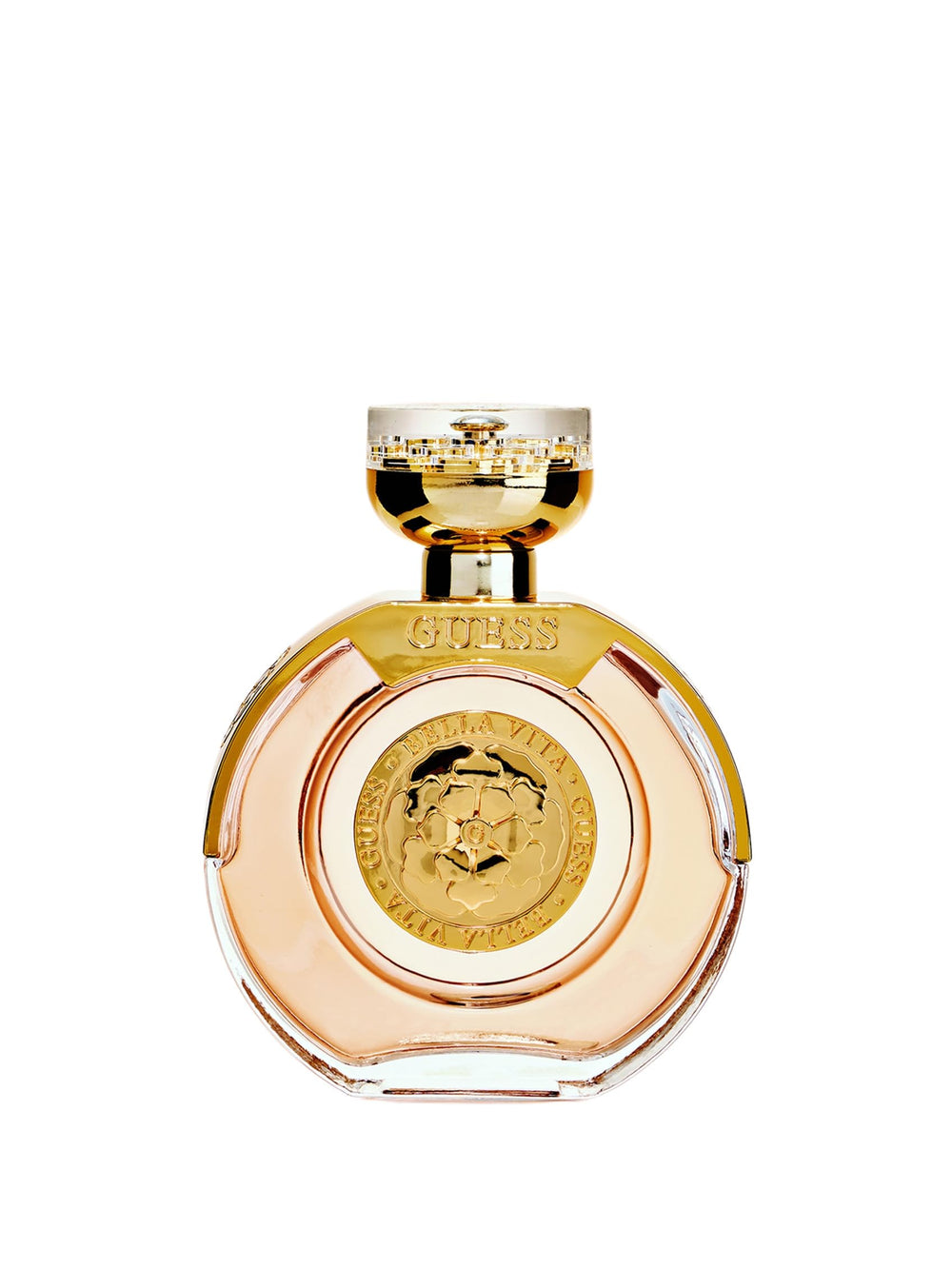 GUESS Bella Vita packaging closeup highlights premium scent notes for gifting.