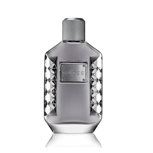 Guess Dare for Men EDT spray, easy-to-hold bottle for quick refreshes.