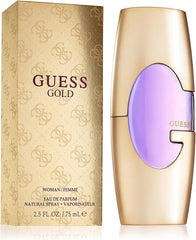 GUESS Gold for Women EDP bottle front view, evoking everyday glamour