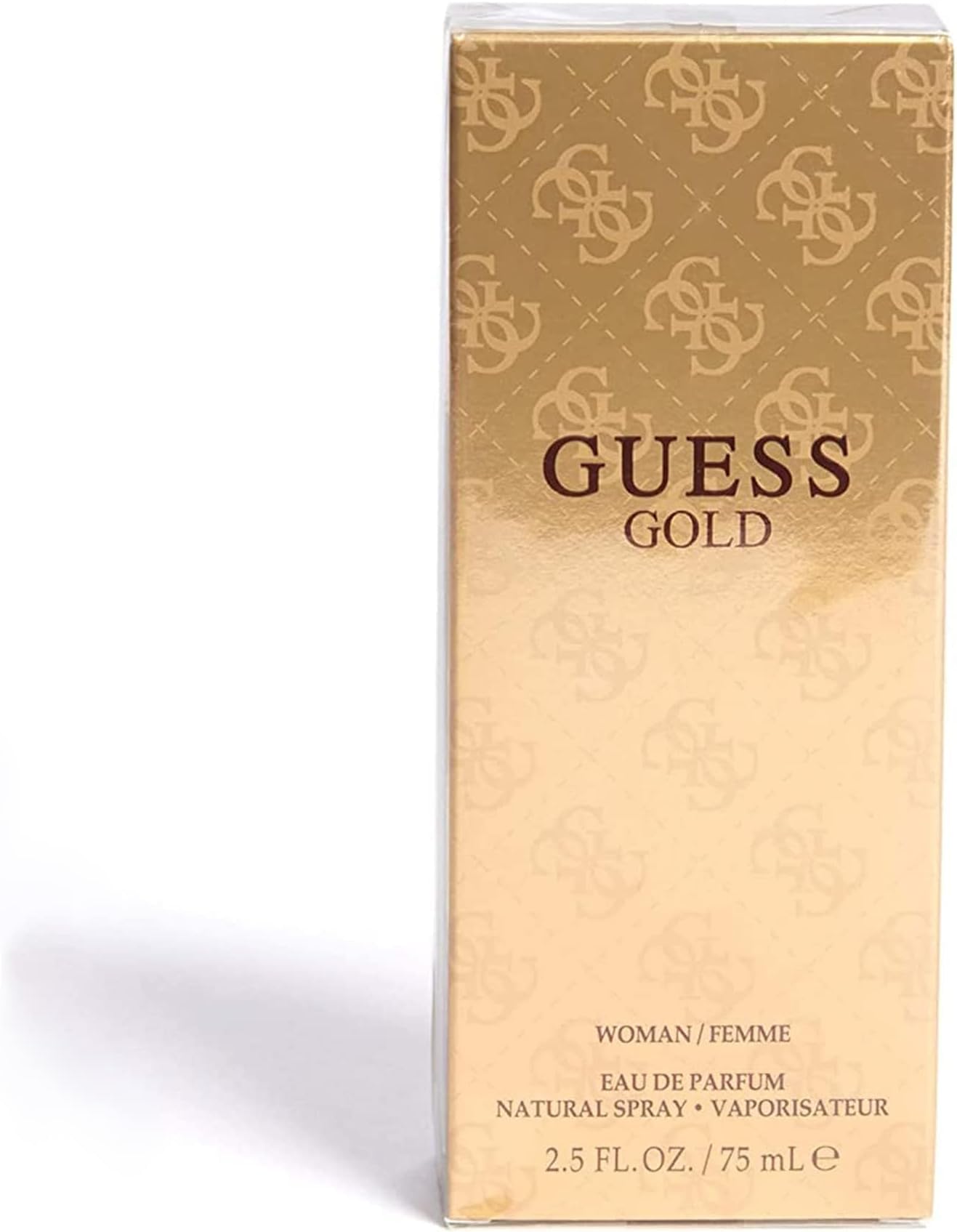 GUESS Gold for Women EDP notes close-up, featuring mandarin, apple, pineapple