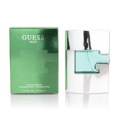 GUESS Man by GUESS eau de toilette bottle-front view for romantic occasions.