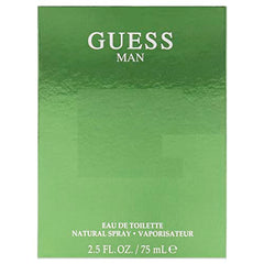 GUESS Man bottle-side profile highlighting premium materials and refined design.