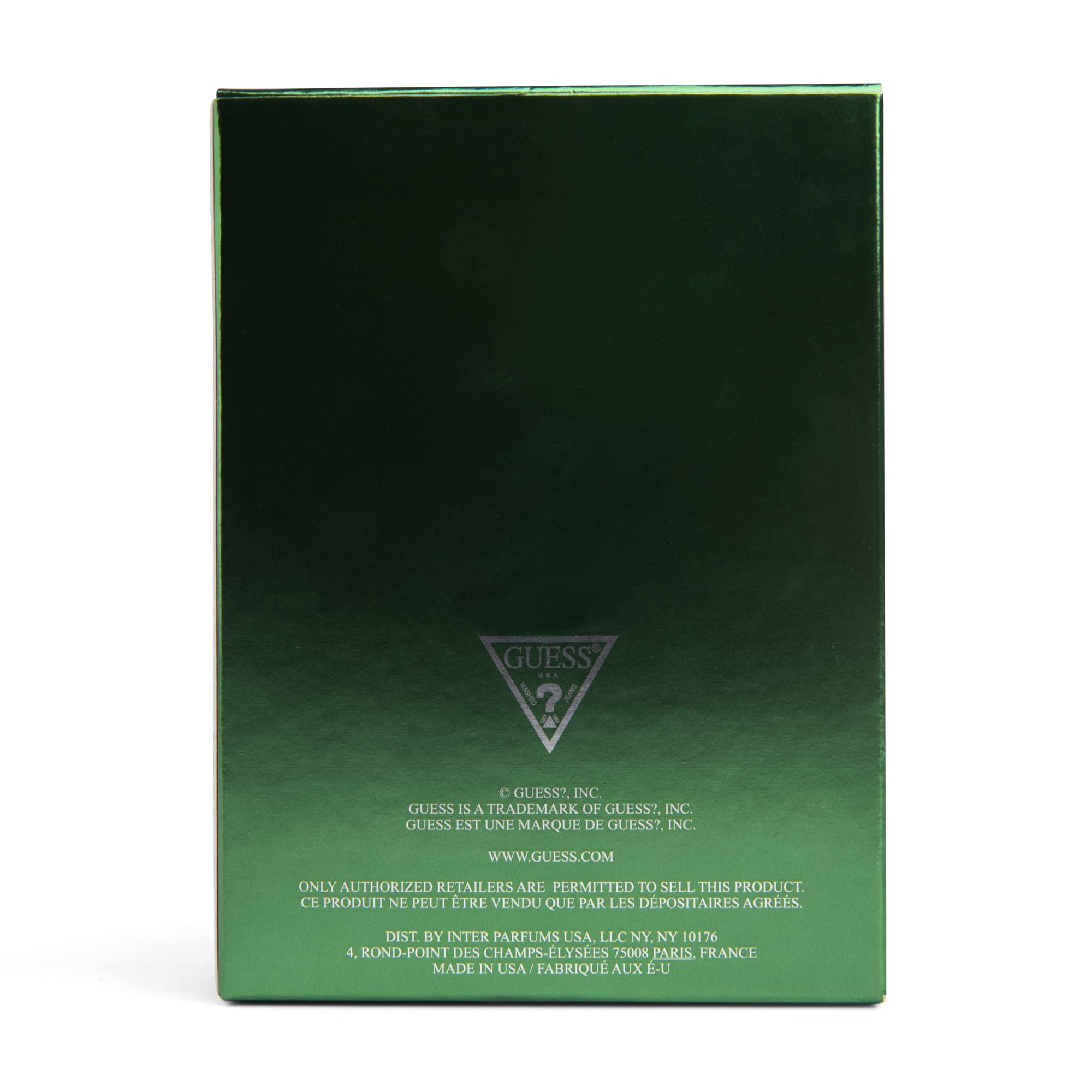 GUESS Man surface reflection illustrates premium finish under light.