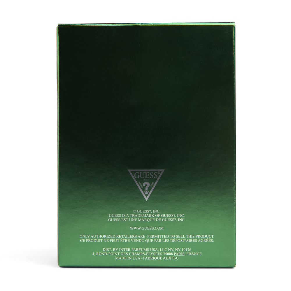 GUESS Man surface reflection illustrates premium finish under light.