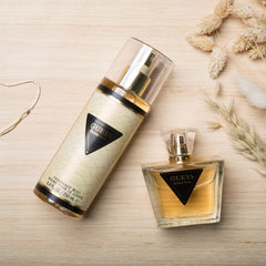 GUESS Seductive EDT bottle back view with elegant silhouette for evening use.