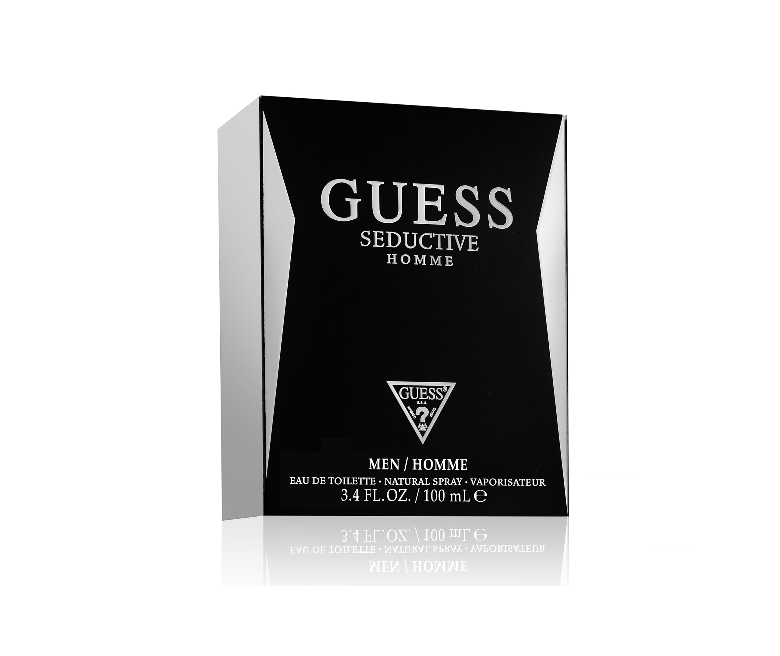 Guess Seductive Men EDT back label reveals authentic product info