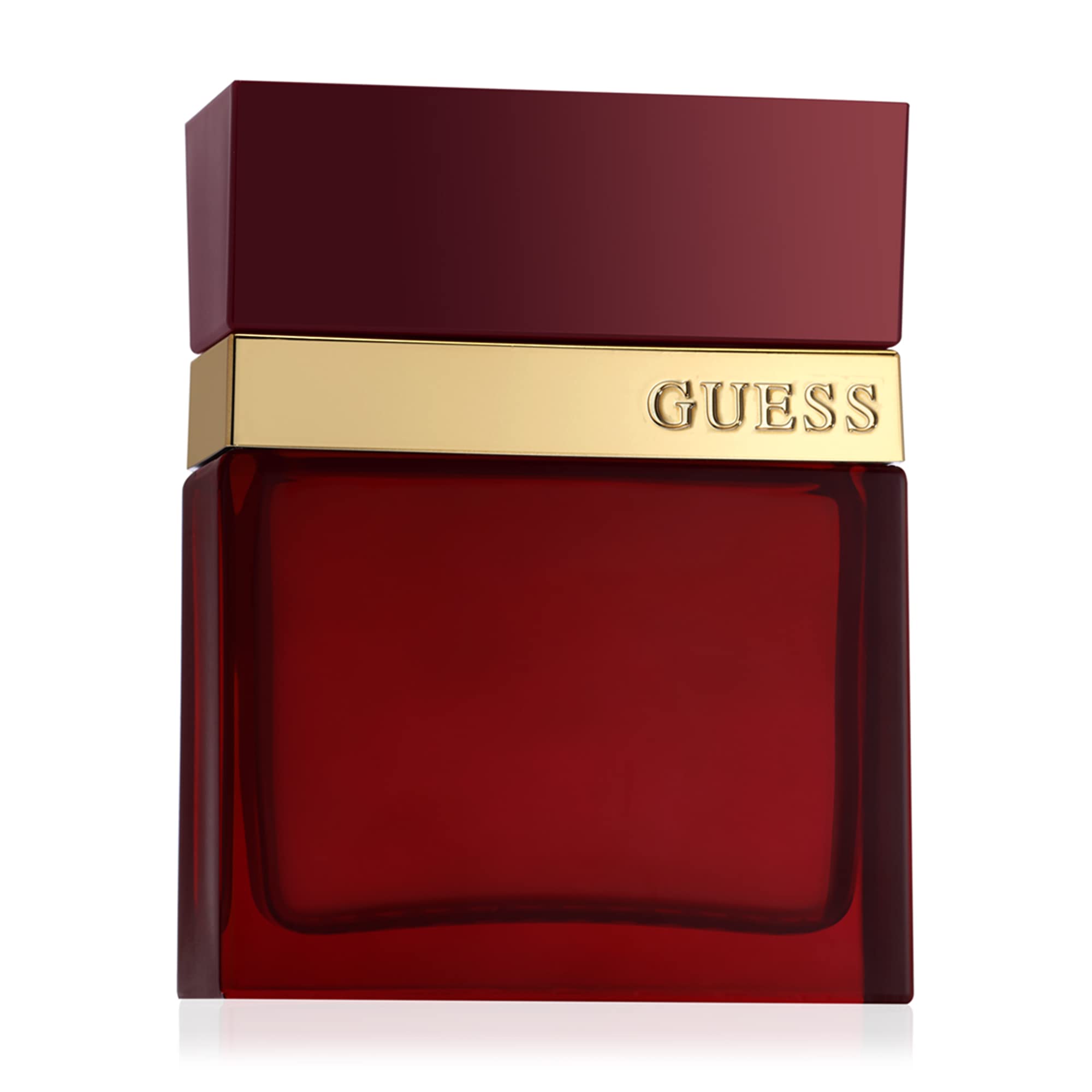 Close-up of GUESS Seductive Red cap and spray mechanism for easy use.