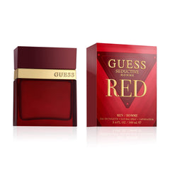 GUESS Seductive Red bottle front view highlighting bold scent for men.