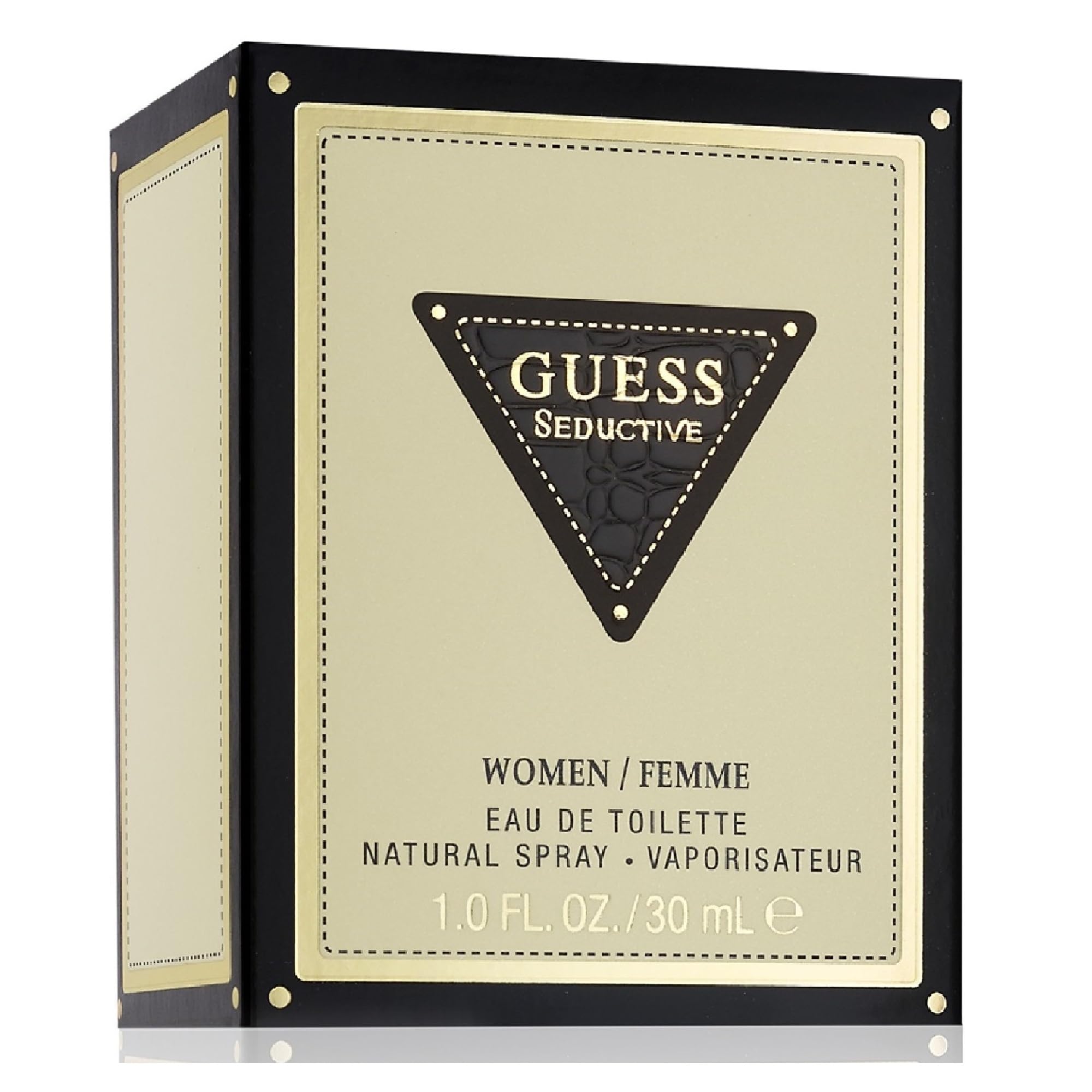 GUESS Seductive cap detail emphasizes premium craftsmanship and luxury.