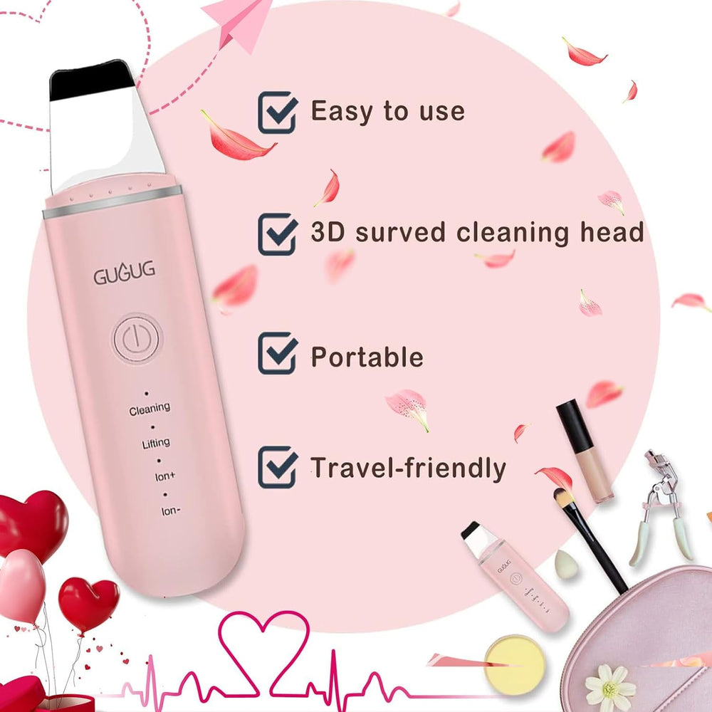 GUGUG Skin Scrubber auto-off feature protects skin during use