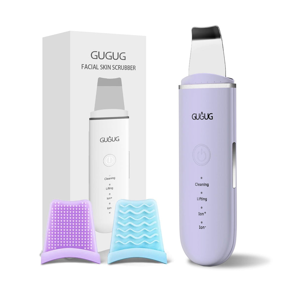 GUGUG Skin Scrubber purple with four modes for deep cleansing at home