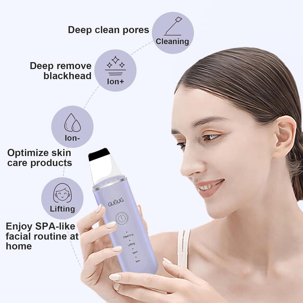 GUGUG Skin Scrubber used on wet skin for safe cleansing