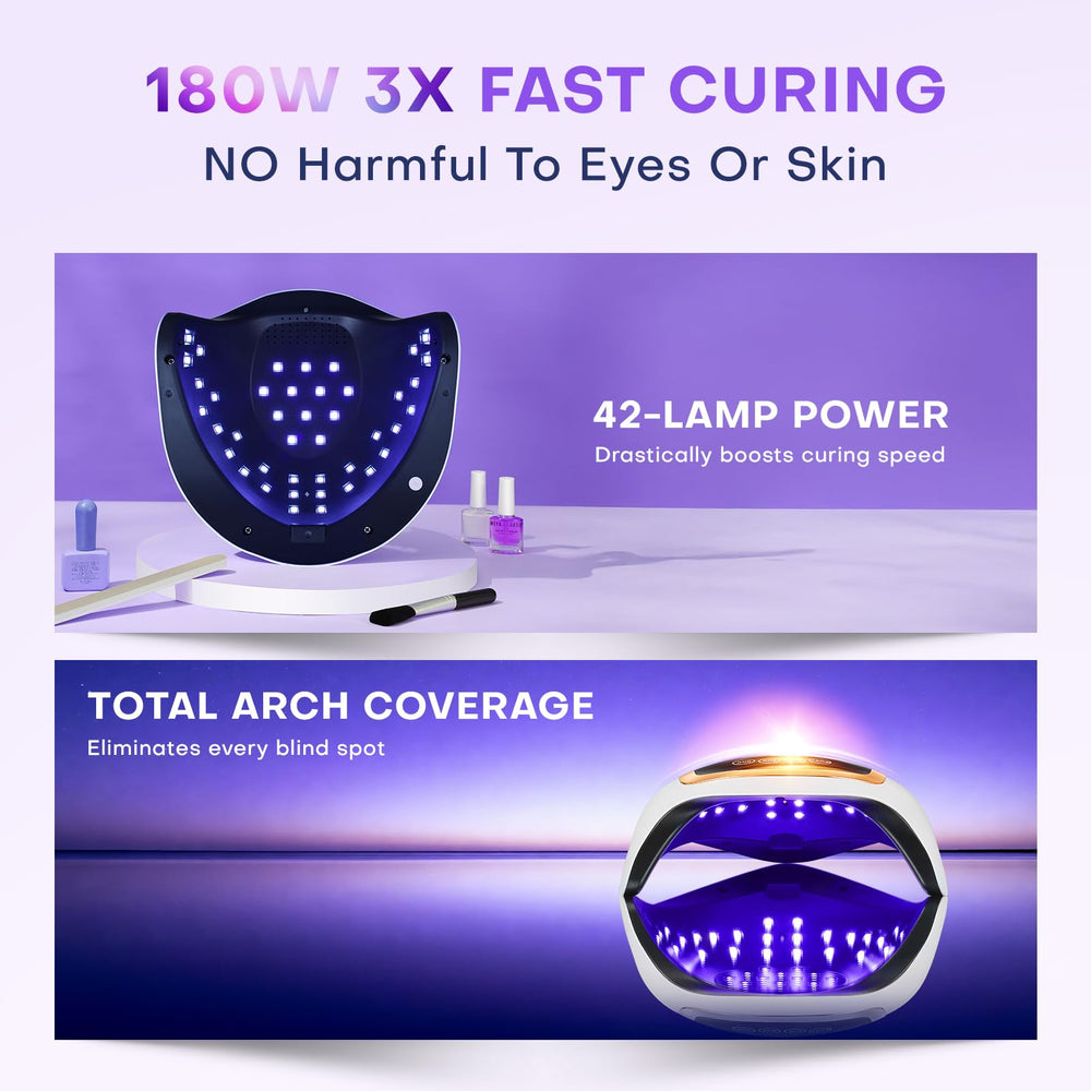 Gugusure 180W UV LED Nail Lamp high durability for long-term use