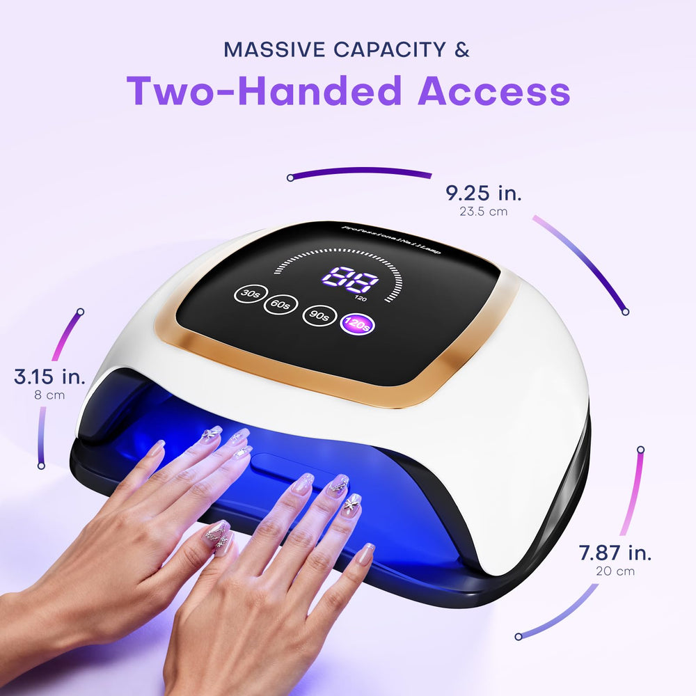 Gugusure 180W UV LED Nail Lamp infrared sensor enables hands-free operation
