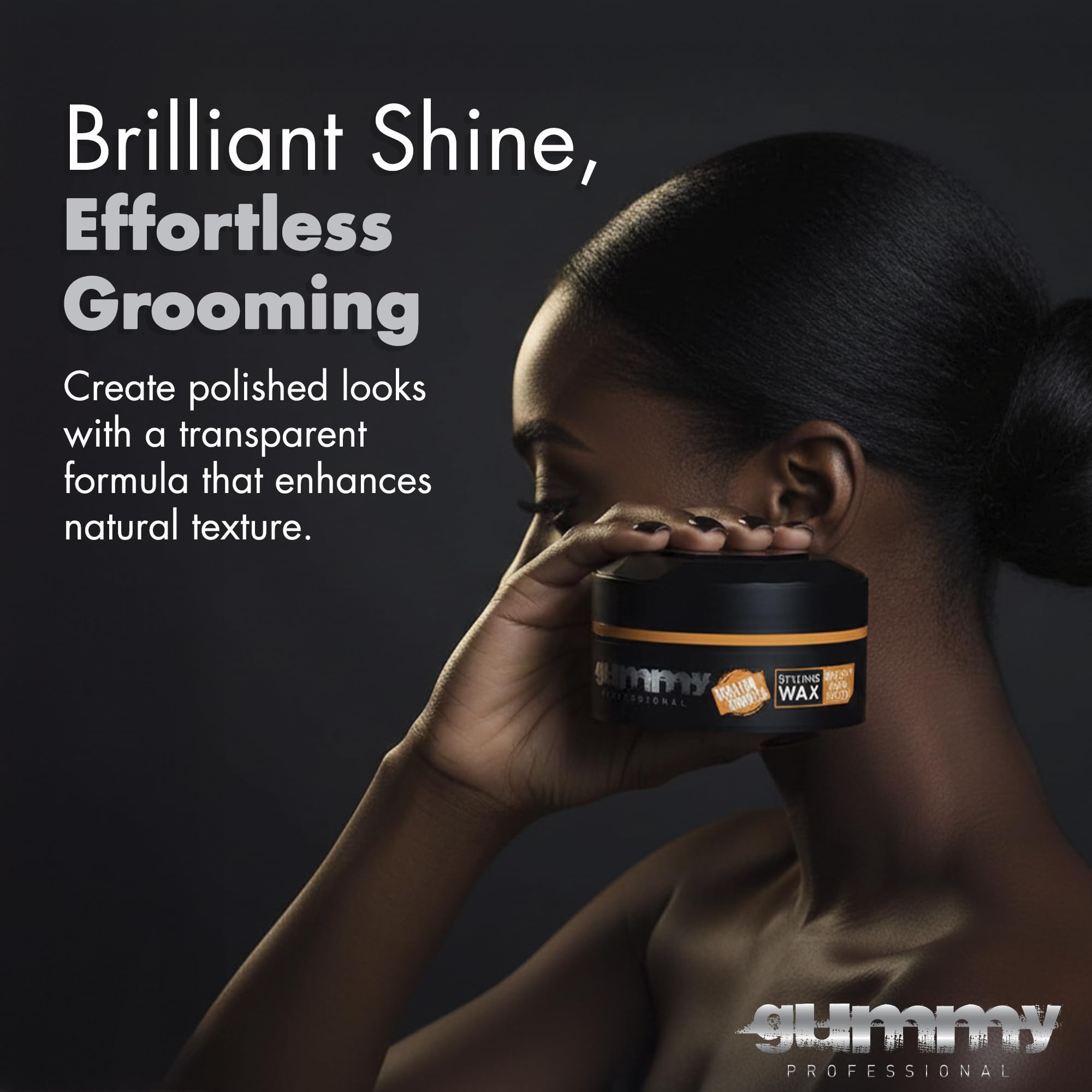 Gummy packaging with professional branding signals salon grade performance.