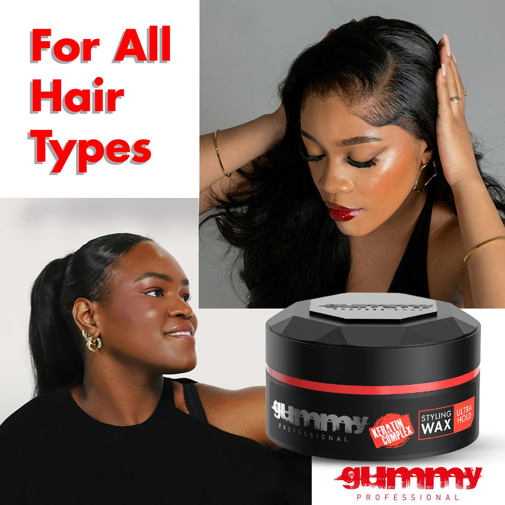 Gummy suitable for dry or damp hair use