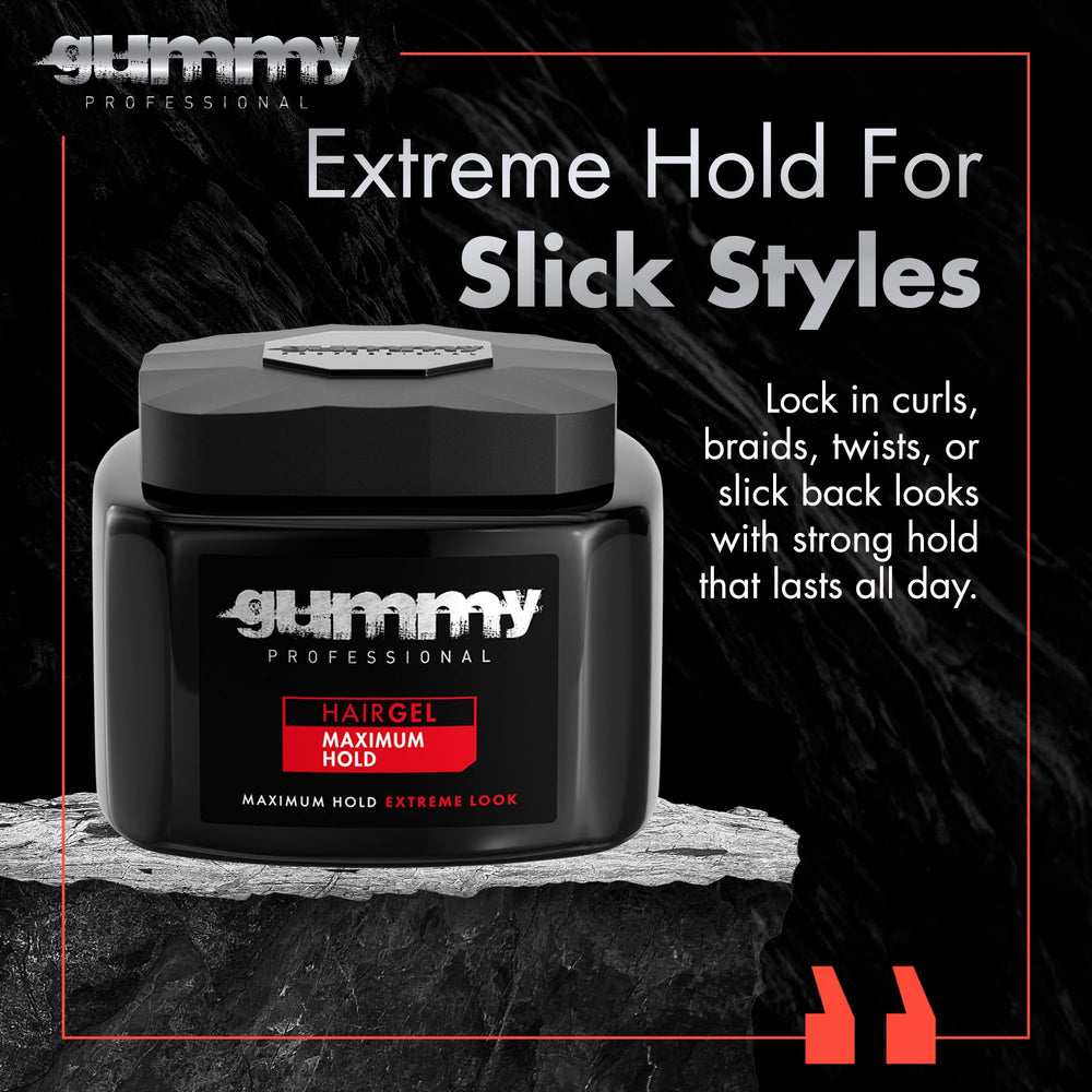 Gummy gel ofrece fijación firme para estilos lisos durante todo el día.