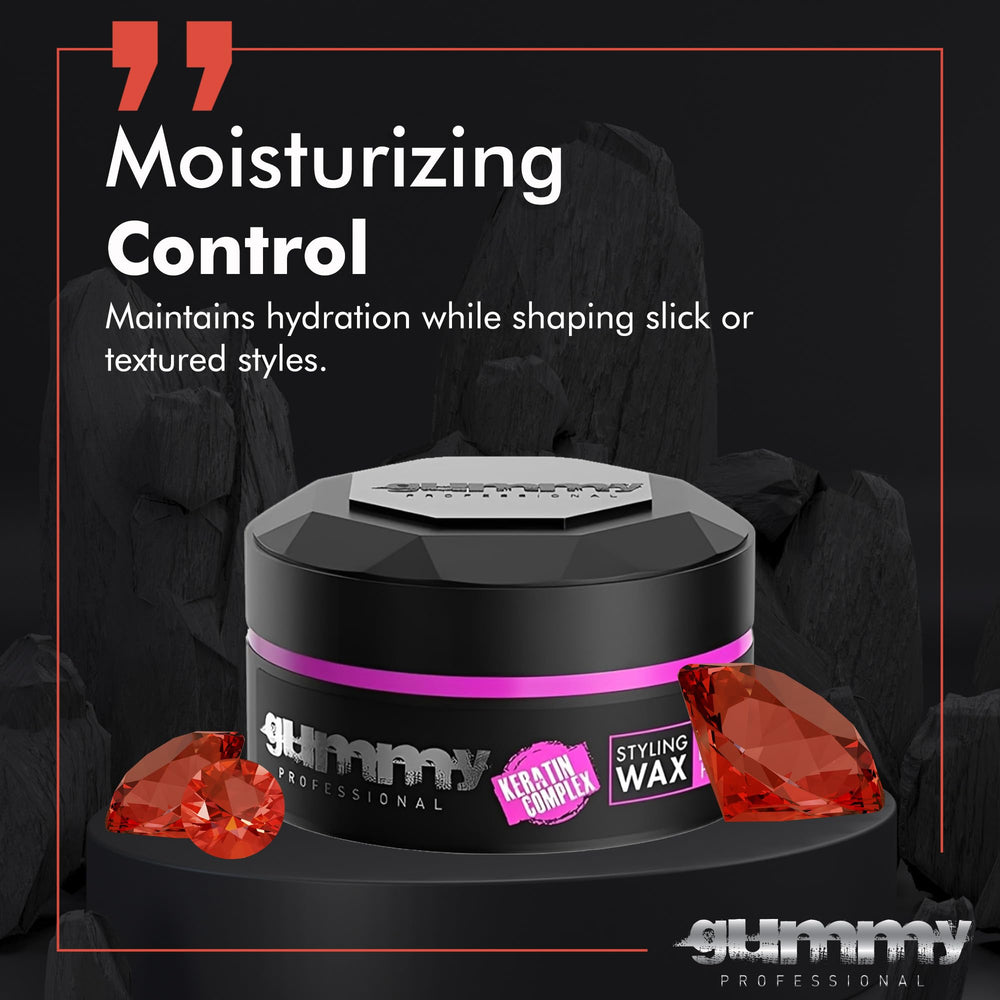 Non-greasy finish of Gummy wax keeps hair comfortable all day