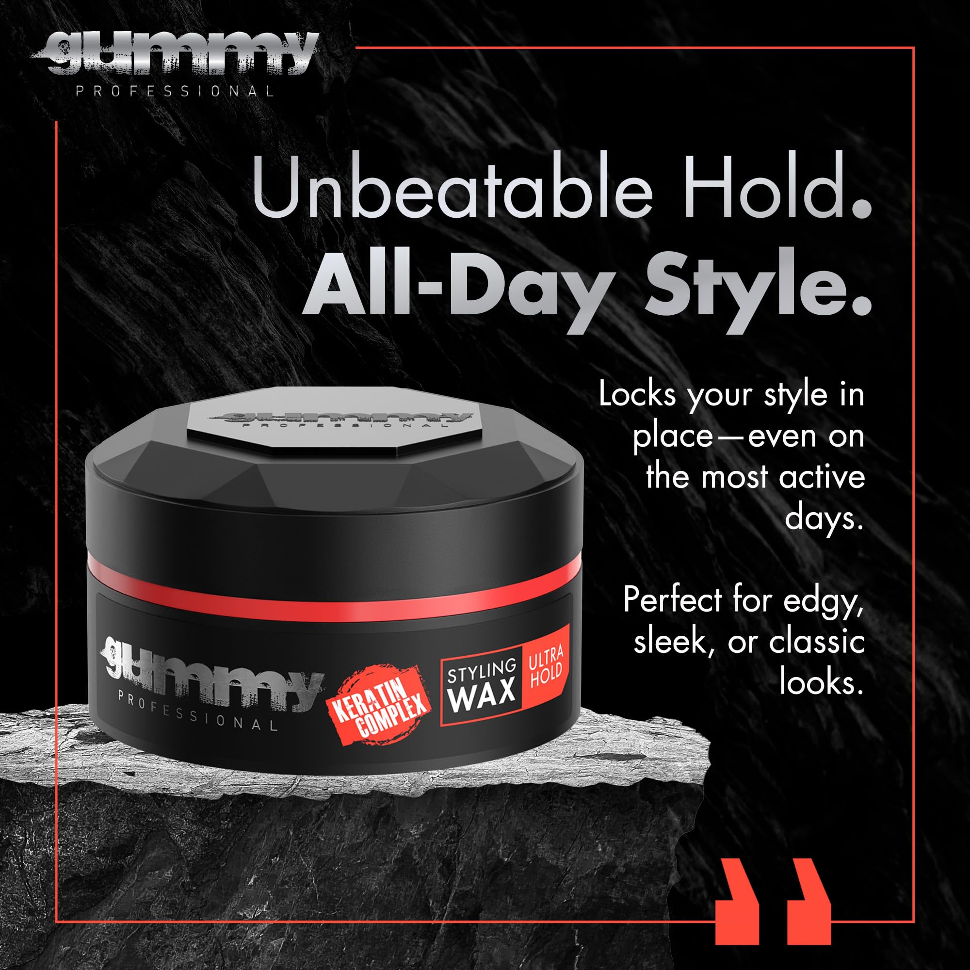 Gummy wax applied by hands for quick grooming