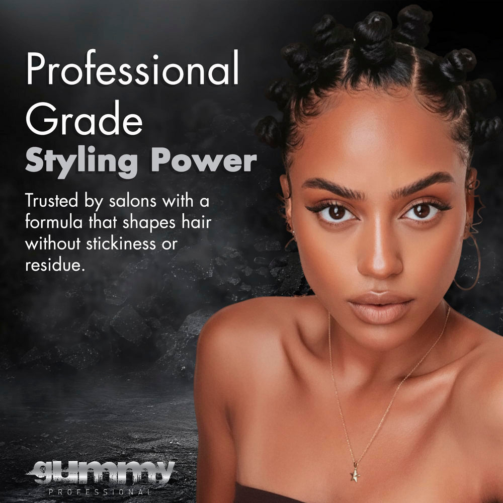 Gummy application scene shows keratin enhanced manageability in daily use.