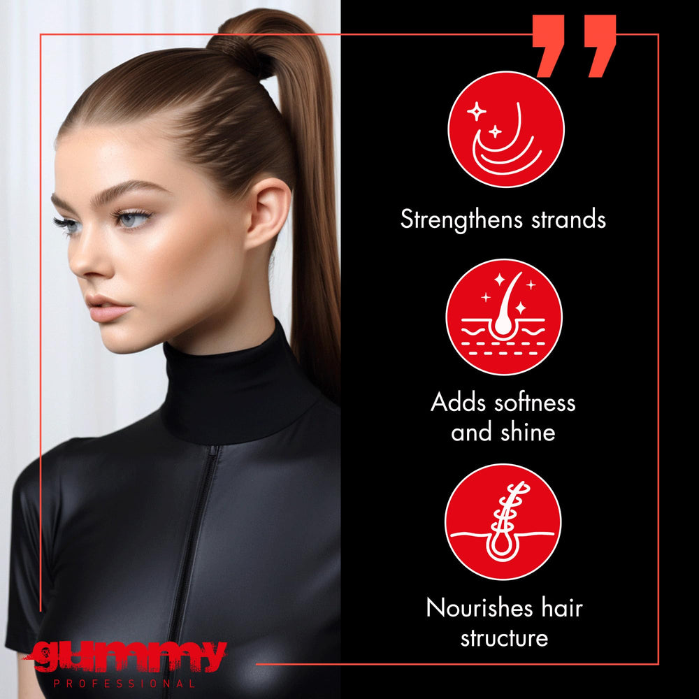 Gummy Profesional keratina y provitamina B5 para cuidado del cabello