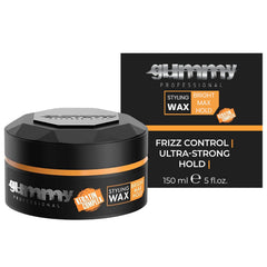 Gummy Bright Max Hold bottle shown for long lasting high gloss styling.