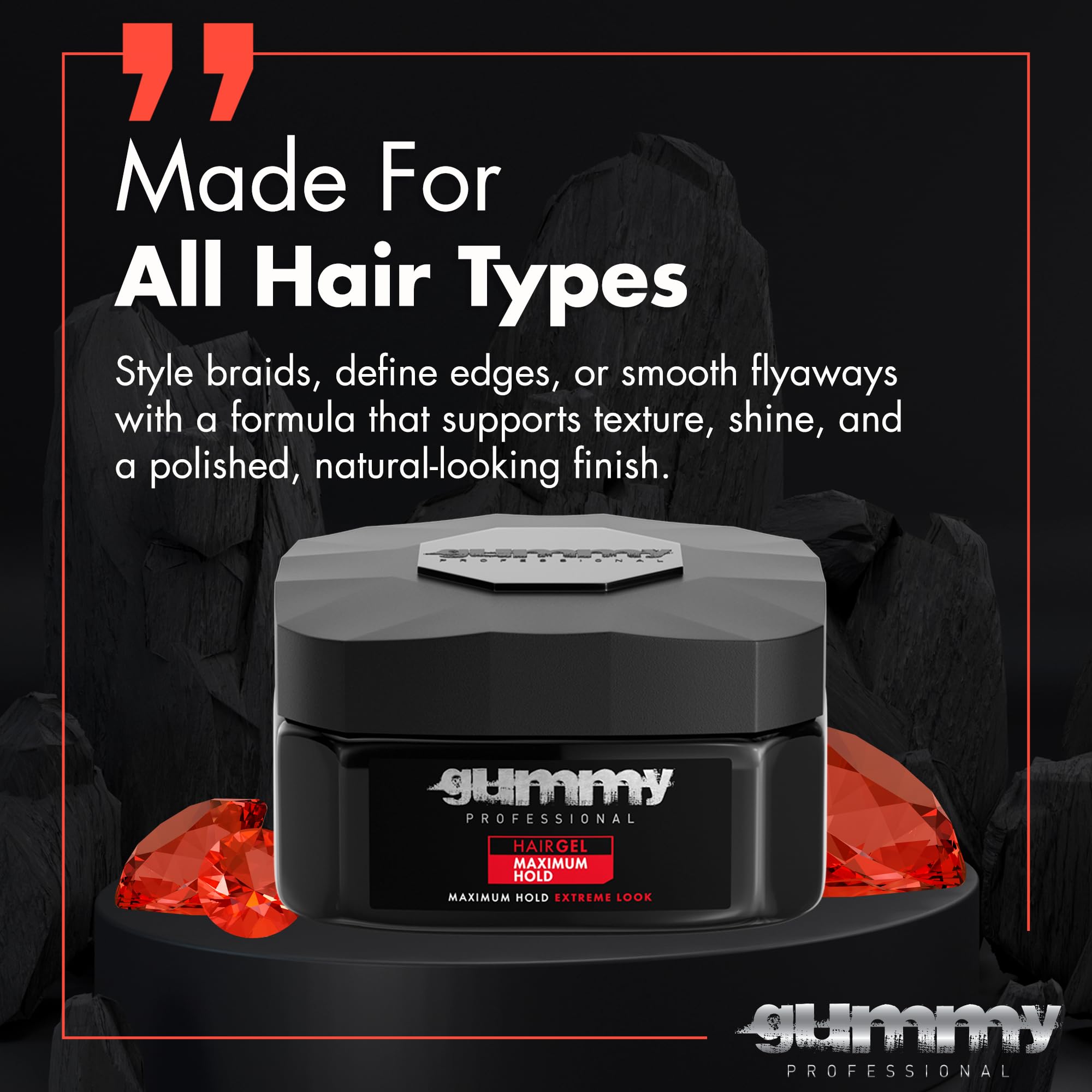 Gummy Professional Gel enhances texture with conditioning in one step.