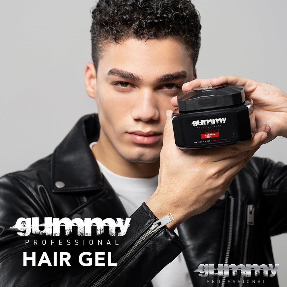 Gummy 500ml gel bottle offers all-day hold with easy, mess-free application.
