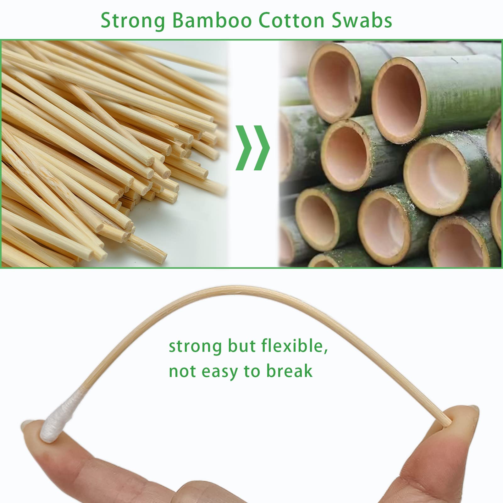 Guntechkit swabs feature durable stems that resist bending during cleaning.