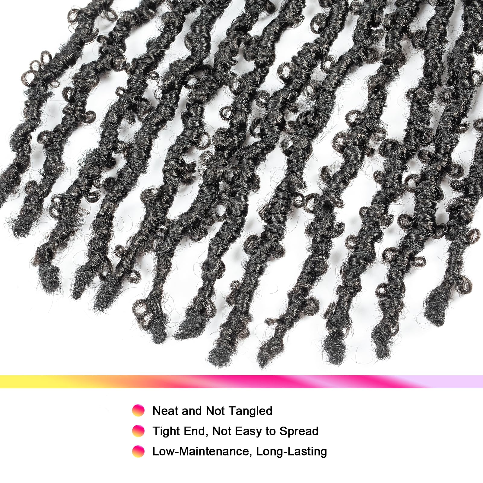 GUOHUI Butterfly Locs color 1B for versatile everyday looks.
