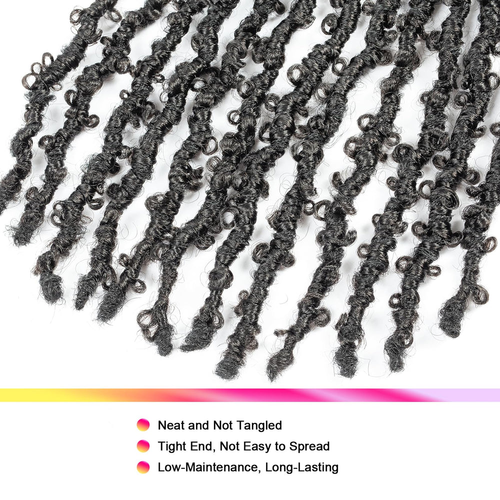 GUOHUI Butterfly Locs color 1B for versatile everyday looks.