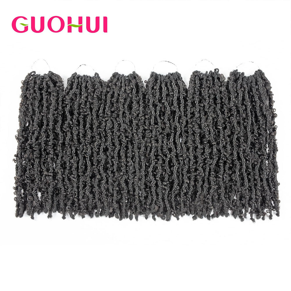 GUOHUI Butterfly Locs color GREY for modern, cool tones.
