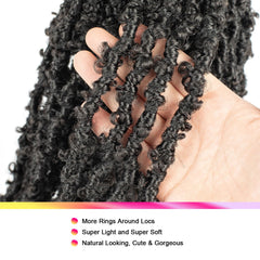 GUOHUI Butterfly Locs lightweight 65g per pack for comfortable wear.