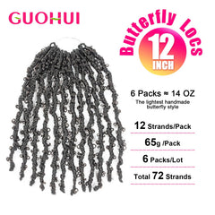 GUOHUI Butterfly Locs prelooped design speeds up styling.