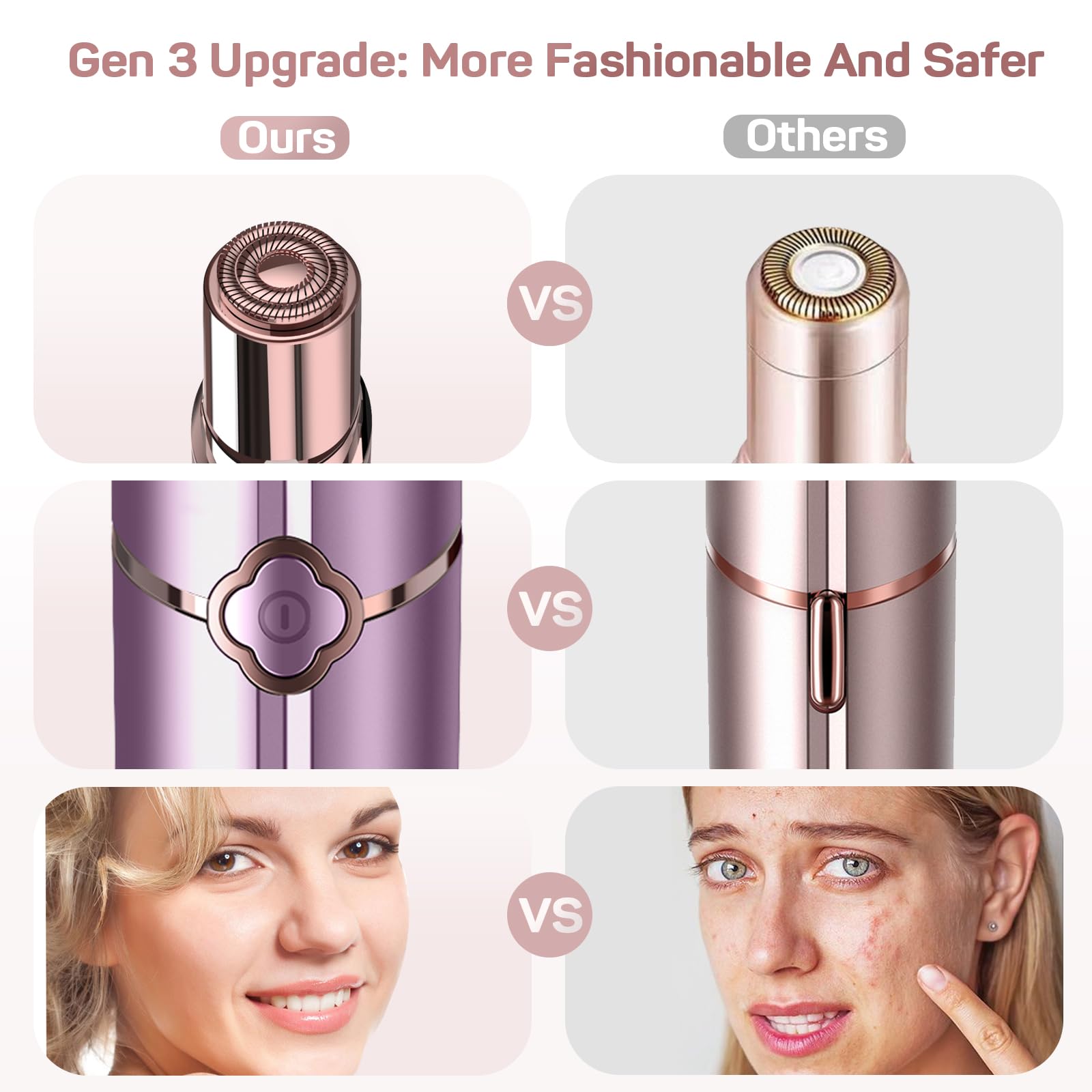 Gurelax compact lipstick-size design fits in purse for daily touch-ups.