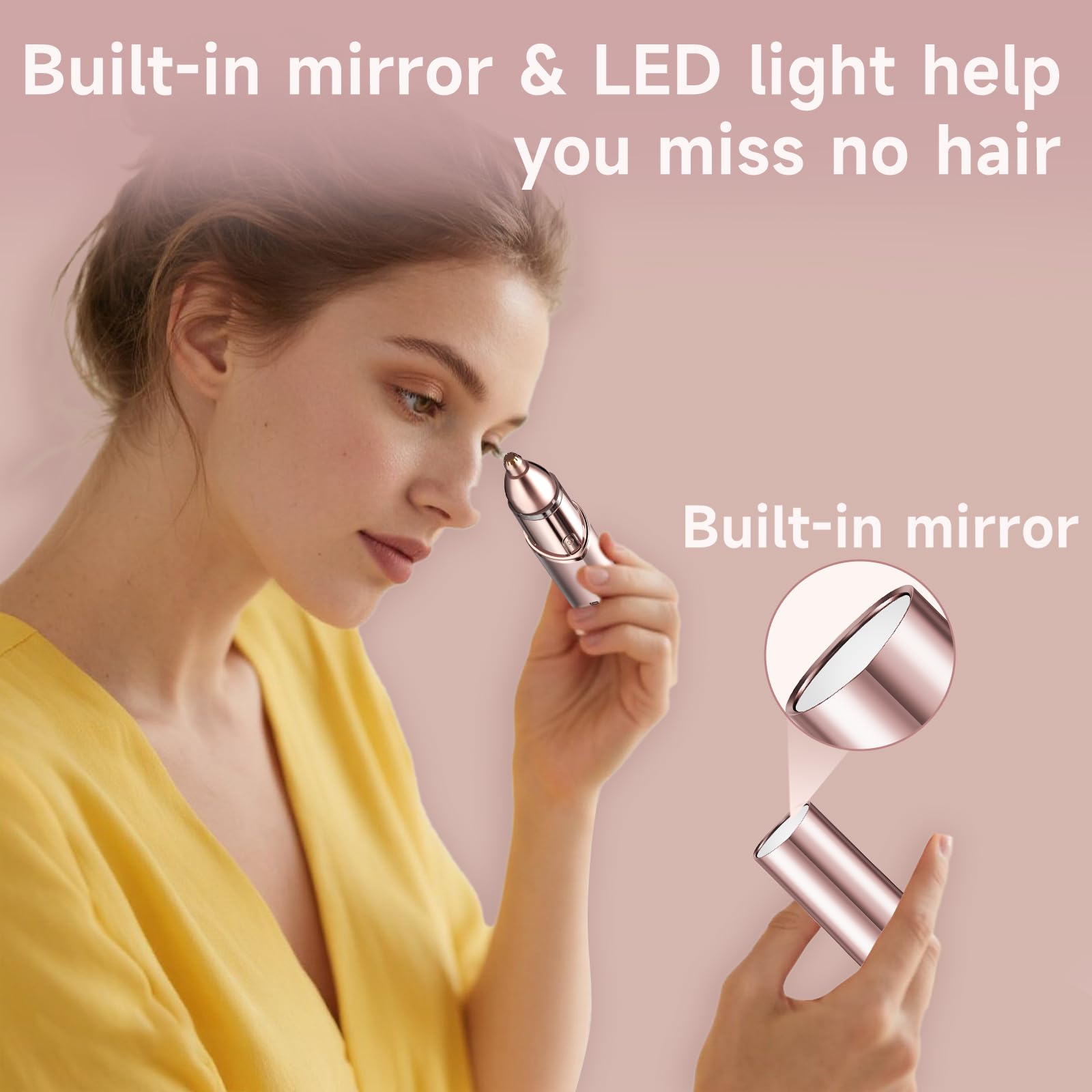 Gurelax LED light illuminates fine hairs for better grooming results.