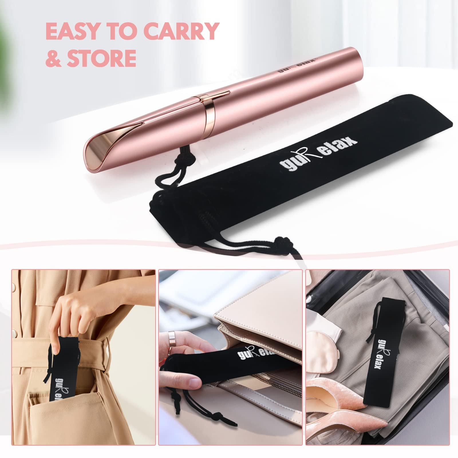 Gurelax washable head ensures easy cleaning after use.