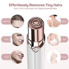 Gurelax face shaver with rotating blades close-up trims cheeks and upper lip