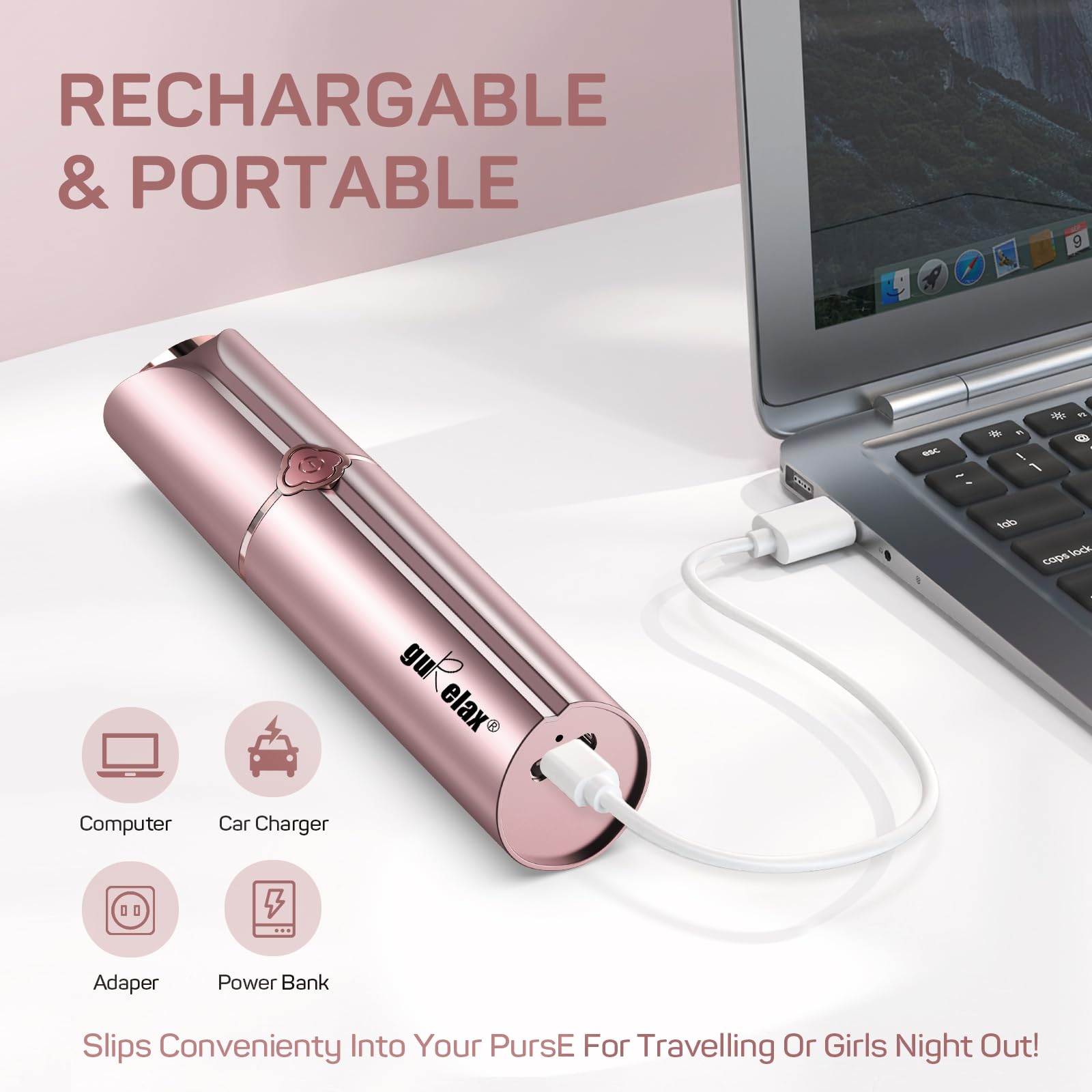 Gurelax USB charging cable shown for convenient on-demand power.