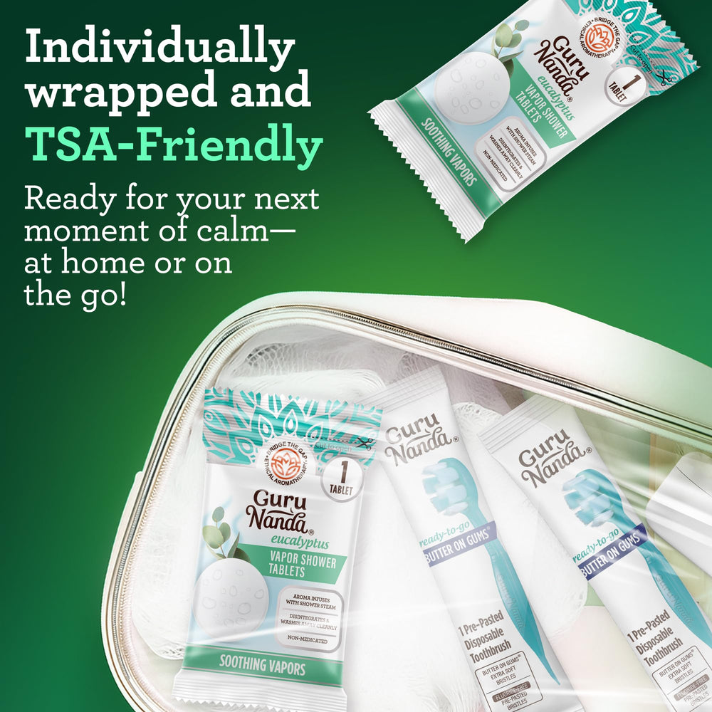 Menthol and eucalyptus blend creates a brisk, invigorating aroma during showers.