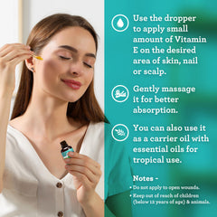 GuruNanda Vitamin E Oil nourishes nails and conditioning cuticles.