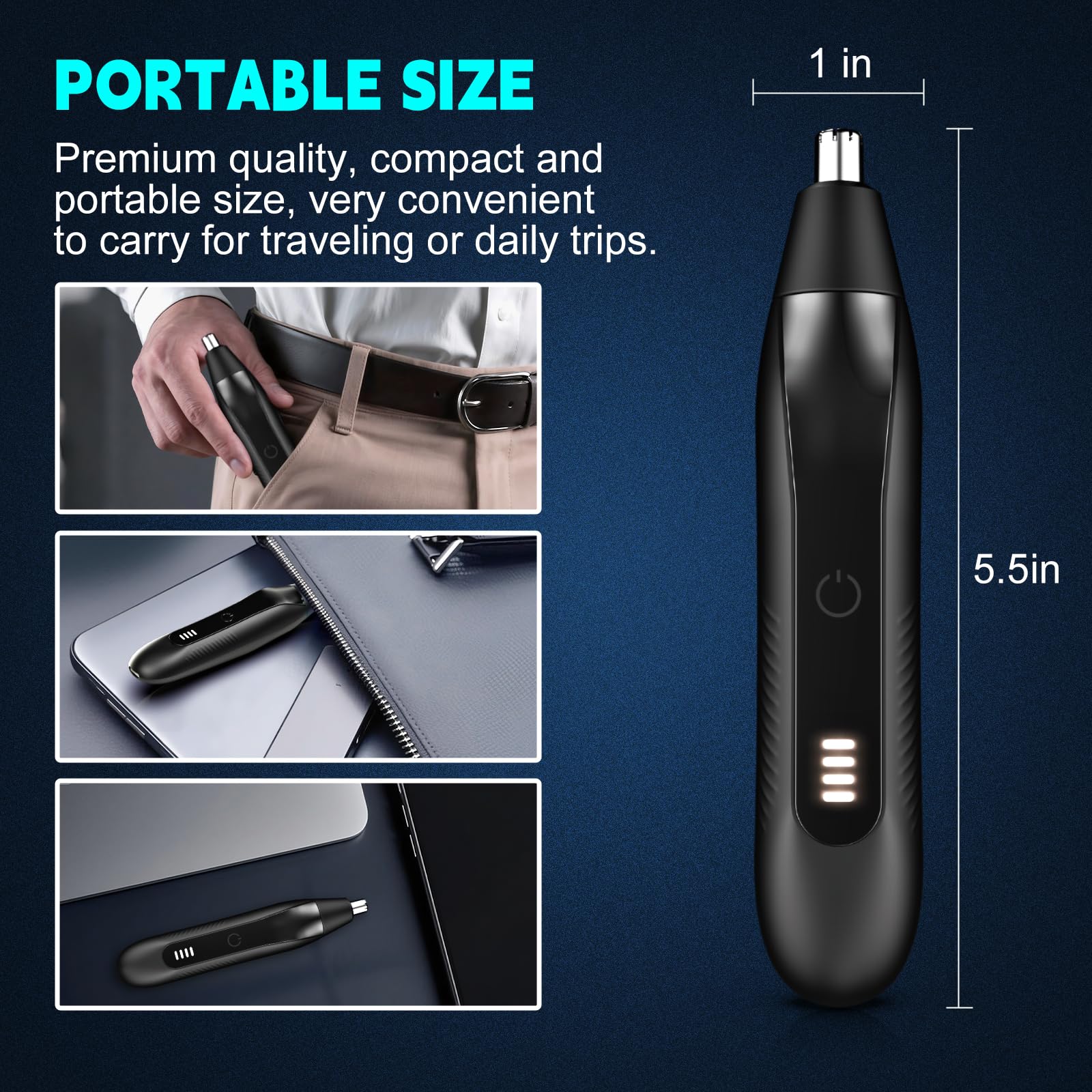 Guryo IPX7 waterproof design for shower use and easy cleaning