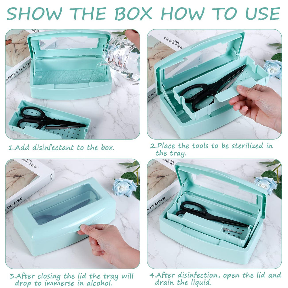 Compact storage organizer fits on shelves or countertops for tidy nail kits.
